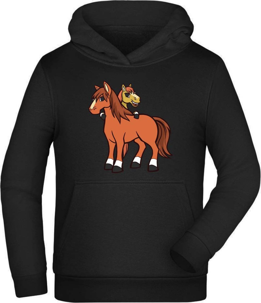 Hoodie Kids Hooded Sweater - Horses Mother/Child i251